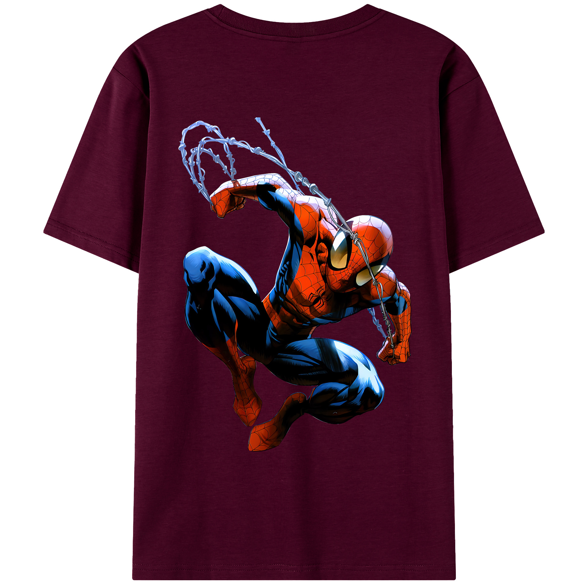 （画像用） Spider Man スパイダーマン レディース半袖Tシャツ(バックプリント)